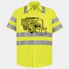 Men's High Visibility Safety Short Sleeve Work Shirt Thumbnail