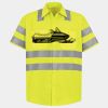 Men's High Visibility Safety Short Sleeve Work Shirt Thumbnail