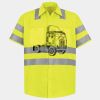 Men's High Visibility Safety Short Sleeve Work Shirt Thumbnail
