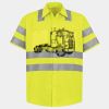 Men's High Visibility Safety Short Sleeve Work Shirt Thumbnail