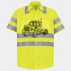 Men's High Visibility Safety Short Sleeve Work Shirt Thumbnail