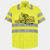 Men's High Visibility Safety Short Sleeve Work Shirt Thumbnail