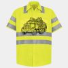 Men's High Visibility Safety Short Sleeve Work Shirt Thumbnail