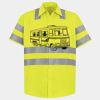 Men's High Visibility Safety Short Sleeve Work Shirt Thumbnail
