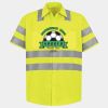 Men's High Visibility Safety Short Sleeve Work Shirt Thumbnail