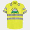 Men's High Visibility Safety Short Sleeve Work Shirt Thumbnail