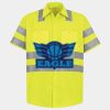 Men's High Visibility Safety Short Sleeve Work Shirt Thumbnail