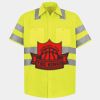 Men's High Visibility Safety Short Sleeve Work Shirt Thumbnail