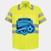 Men's High Visibility Safety Short Sleeve Work Shirt Thumbnail