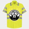 Men's High Visibility Safety Short Sleeve Work Shirt Thumbnail