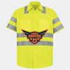 Men's High Visibility Safety Short Sleeve Work Shirt Thumbnail