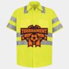 Men's High Visibility Safety Short Sleeve Work Shirt Thumbnail