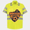 Men's High Visibility Safety Short Sleeve Work Shirt Thumbnail