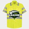 Men's High Visibility Safety Short Sleeve Work Shirt Thumbnail