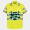Men's High Visibility Safety Short Sleeve Work Shirt Thumbnail