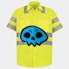 Men's High Visibility Safety Short Sleeve Work Shirt Thumbnail