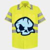 Men's High Visibility Safety Short Sleeve Work Shirt Thumbnail