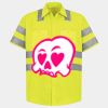 Men's High Visibility Safety Short Sleeve Work Shirt Thumbnail