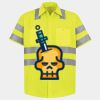 Men's High Visibility Safety Short Sleeve Work Shirt Thumbnail