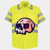 Men's High Visibility Safety Short Sleeve Work Shirt Thumbnail
