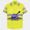 Men's High Visibility Safety Short Sleeve Work Shirt Thumbnail