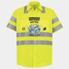 Men's High Visibility Safety Short Sleeve Work Shirt Thumbnail