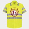 Men's High Visibility Safety Short Sleeve Work Shirt Thumbnail