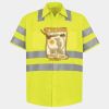 Men's High Visibility Safety Short Sleeve Work Shirt Thumbnail