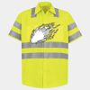 Men's High Visibility Safety Short Sleeve Work Shirt Thumbnail