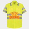Men's High Visibility Safety Short Sleeve Work Shirt Thumbnail