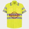 Men's High Visibility Safety Short Sleeve Work Shirt Thumbnail