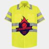 Men's High Visibility Safety Short Sleeve Work Shirt Thumbnail