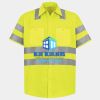 Men's High Visibility Safety Short Sleeve Work Shirt Thumbnail