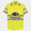 Men's High Visibility Safety Short Sleeve Work Shirt Thumbnail