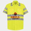 Men's High Visibility Safety Short Sleeve Work Shirt Thumbnail