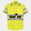 Men's High Visibility Safety Short Sleeve Work Shirt Thumbnail
