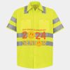 Men's High Visibility Safety Short Sleeve Work Shirt Thumbnail