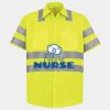 Men's High Visibility Safety Short Sleeve Work Shirt Thumbnail