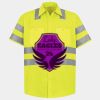 Men's High Visibility Safety Short Sleeve Work Shirt Thumbnail