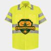 Men's High Visibility Safety Short Sleeve Work Shirt Thumbnail