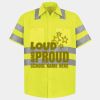 Men's High Visibility Safety Short Sleeve Work Shirt Thumbnail