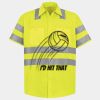 Men's High Visibility Safety Short Sleeve Work Shirt Thumbnail