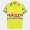Men's High Visibility Safety Short Sleeve Work Shirt Thumbnail