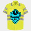 Men's High Visibility Safety Short Sleeve Work Shirt Thumbnail