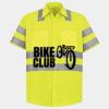 Men's High Visibility Safety Short Sleeve Work Shirt Thumbnail