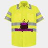 Men's High Visibility Safety Short Sleeve Work Shirt Thumbnail