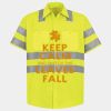 Men's High Visibility Safety Short Sleeve Work Shirt Thumbnail
