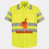 Men's High Visibility Safety Short Sleeve Work Shirt Thumbnail