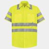 Men's High Visibility Safety Short Sleeve Work Shirt Thumbnail