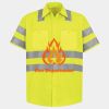 Men's High Visibility Safety Short Sleeve Work Shirt Thumbnail